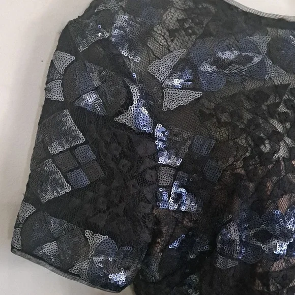 BCBGMAXAZRIA 'Samara' Sequin Lace Sheath Dress 12 - Picture 10 of 13